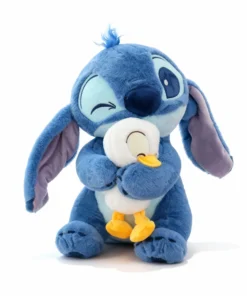 Pelúcia Stitch com Pato 30cm Anti-alérgica