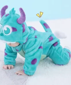Alternative view of Pijama Infantil Sulley 2025 – Kigurumi Monstros SA Azul