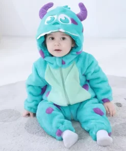 Pijama Infantil Sulley 2025 – Kigurumi Monstros SA Azul