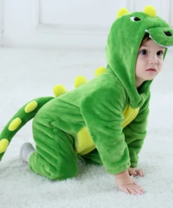 Pijama Infantil Dino – Kigurumi Verde