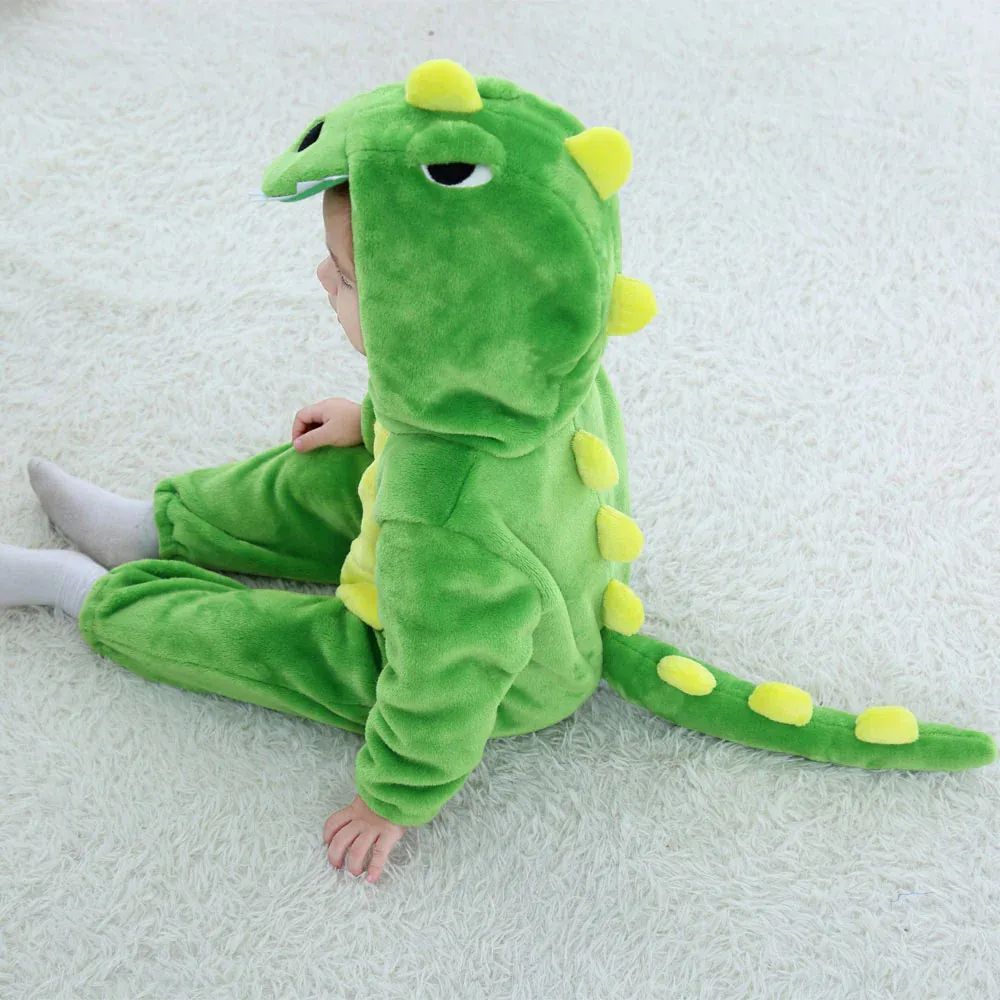 Pijama Infantil Dino – Kigurumi Verde - Imagem 2