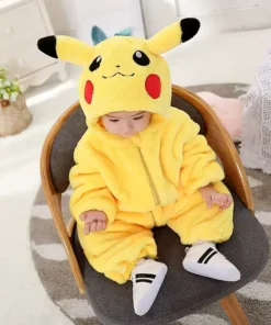 Alternative view of Pijama Infantil Pikachu – Kigurumi Pokémon Amarelo
